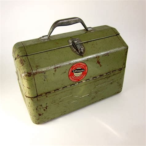 green metal tackle box|vintage tackle boxes.